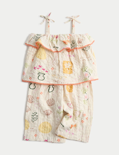 2 Piece Cotton Rich Printed Outfit (0-5 Yrs) - MULTI / 12-18 Months