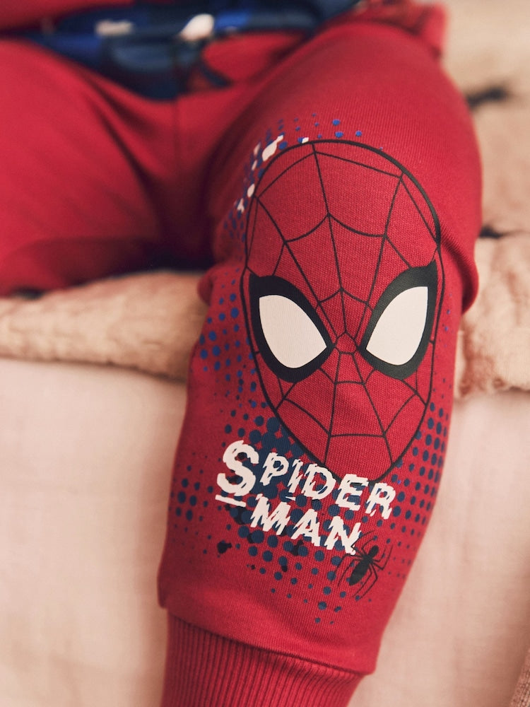 Red/Navy Spiderman Snuggle Pyjamas 2 Pack (12mths-10yrs)