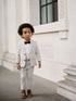 Neutral Blazer, Shirt & Trouser Set Blazer Shirt Trousers and Bow Tie Set (3mths-12yrs)