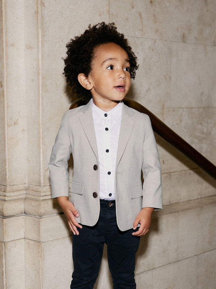 Neutral Blazer (3mths-9yrs) - Neutral / 12-18 Months (80-86cm)