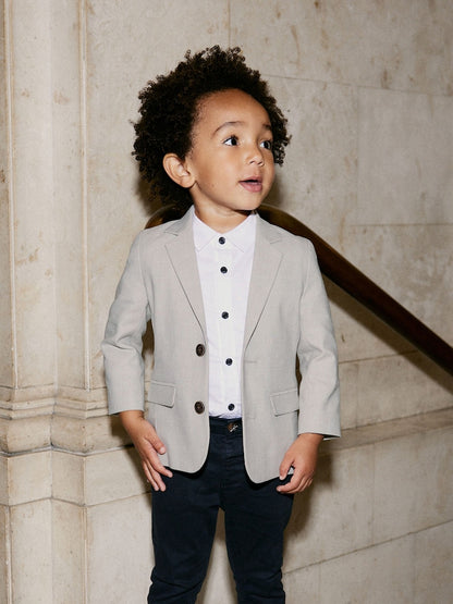Neutral Blazer (3mths-9yrs) - Neutral / 12-18 Months (80-86cm)