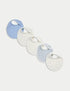 5 Pack Pure Cotton Dog Print Bibs - BLUE MIX / 1SIZE