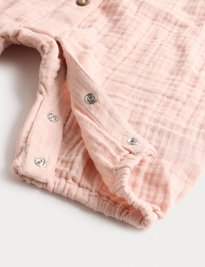 Pure Cotton Broderie Woven All in One (0-12 Mths)