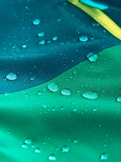Blue/Green Colourblock Puddlesuit