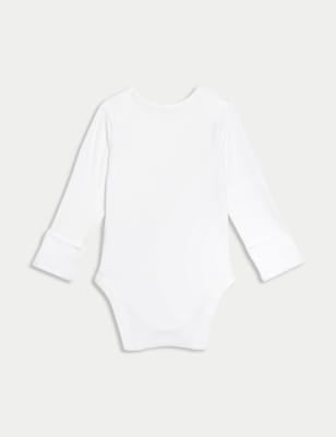 7 Pack Pure Cotton Long Sleeve Bodysuits (5lbs-3 Yrs)