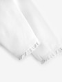 White Lace Trim Leggings (3mths-7yrs) - Size 3-6 Months (62-68cm)