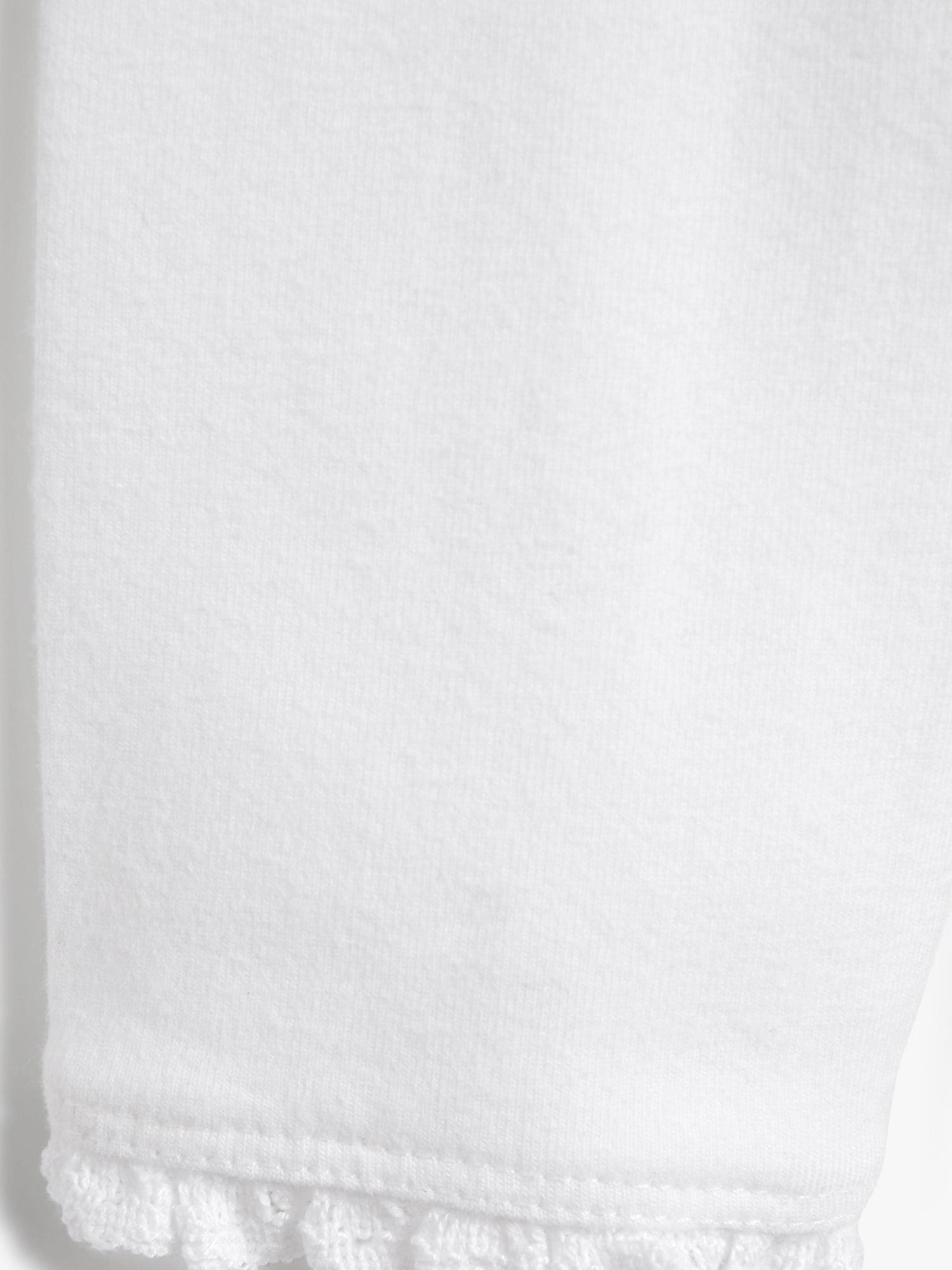 White Lace Trim Leggings (3mths-7yrs) - Size 3-6 Months (62-68cm)