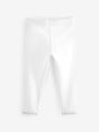 White Lace Trim Leggings (3mths-7yrs) - Size 3-6 Months (62-68cm)