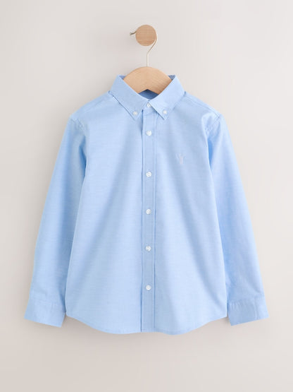 Blue Single Oxford Shirt (3-16yrs) - Blue Single Oxford / 10 Years (140cm)