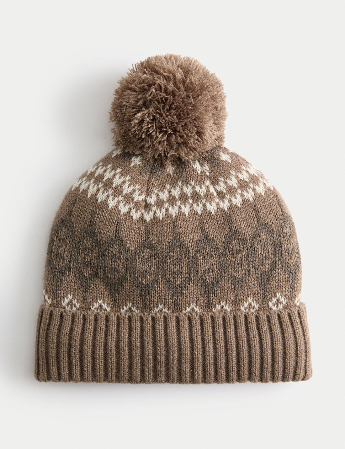 Fair Isle Beanie Hat - MOLE MIX / Small-Medium