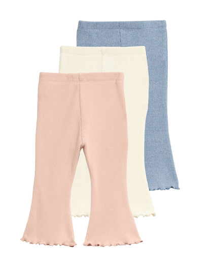 3 Pack Waffle Kickflare Leggings (0-3 Yrs)