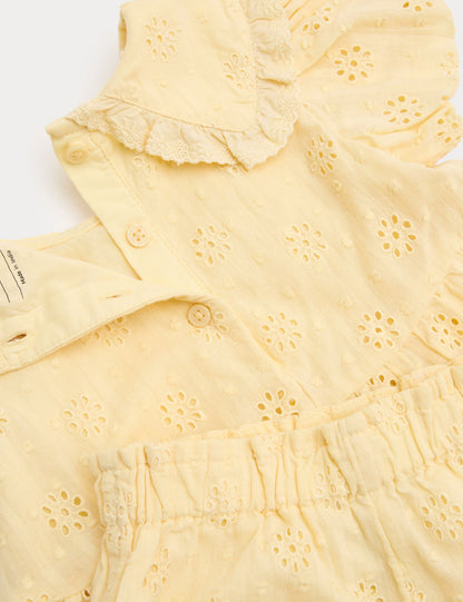 2 Piece Pure Cotton Blouse and Bloomers (0-3 Yrs)