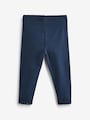 Navy Blue Lace Trim Leggings (3mths-7yrs) - Size 3-6 Months (62-68cm)
