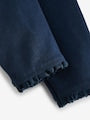 Navy Blue Lace Trim Leggings (3mths-7yrs) - Size 3-6 Months (62-68cm)