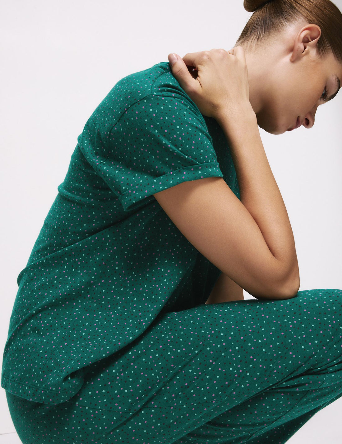 Cotton Rich Printed Pyjama Set