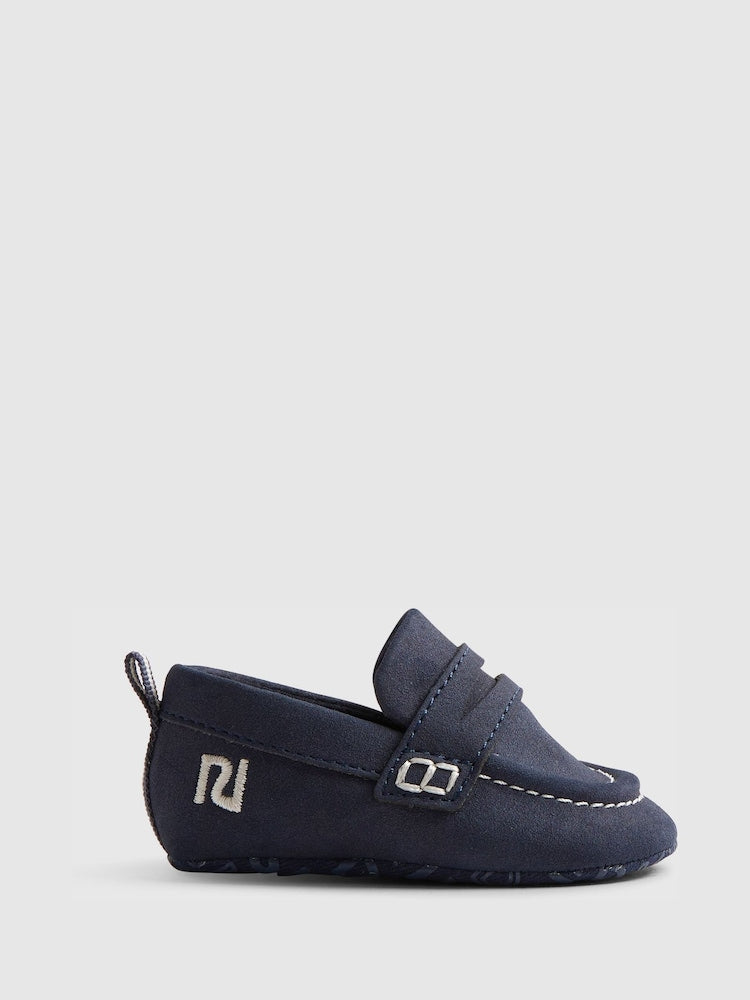 River Island Navy Smart Loafers