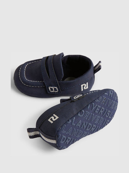 River Island Navy Smart Loafers