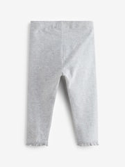 Grey Lace Trim Leggings (3mths-7yrs) - Size 3-6 Months (62-68cm)