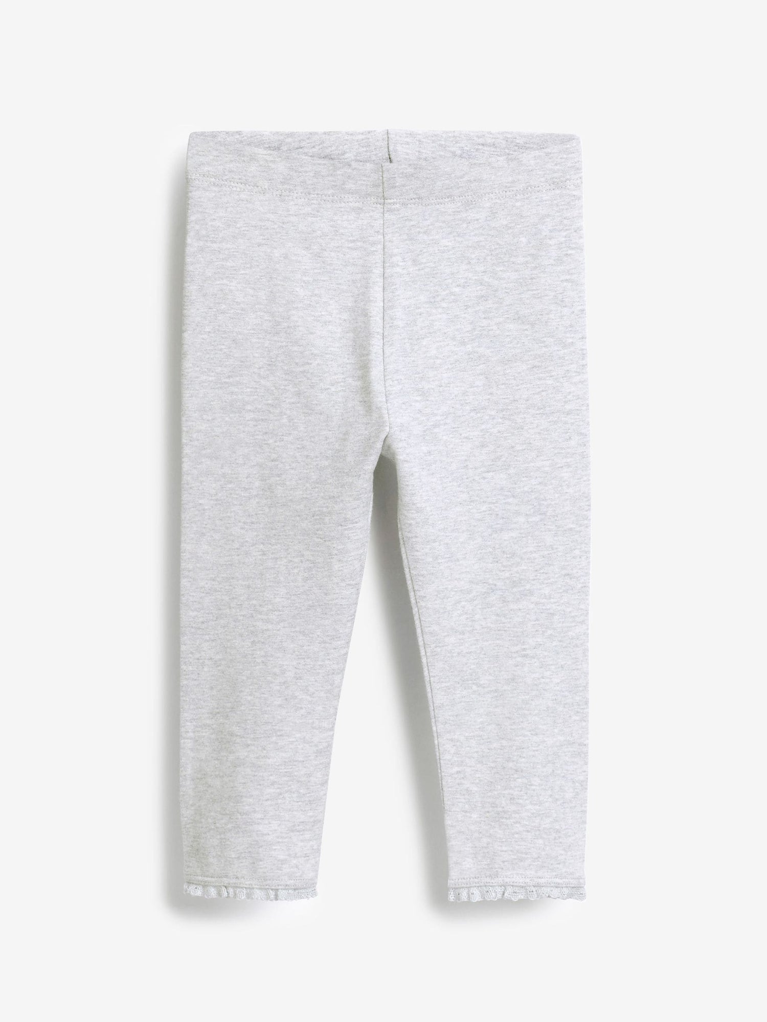 Grey Lace Trim Leggings (3mths-7yrs) - Size 3-6 Months (62-68cm) - Option 1