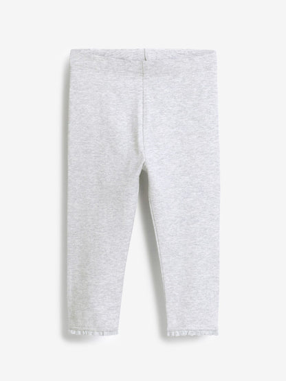 Grey Lace Trim Leggings (3mths-7yrs) - Size 3-6 Months (62-68cm) - Option 1