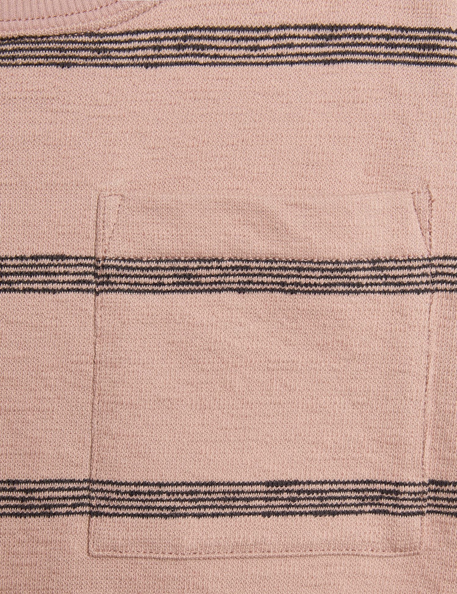 Pure Cotton Striped Textured T-Shirt (2-8 Yrs)