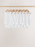 White 7 Pack Baby Vest Bodysuits
