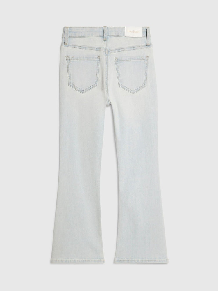 River Island Blue Light Wash Flared Jeans