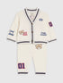 River Island Cream Little Champ Cardigan & Trousers Set