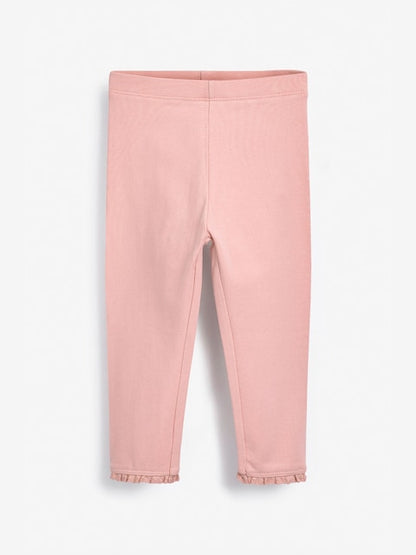 Pale Pink Lace Trim Leggings (3mths-7yrs) - Size 3-6 Months (62-68cm)