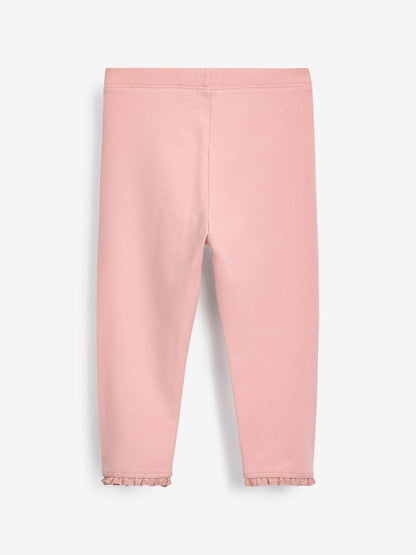 Pale Pink Lace Trim Leggings (3mths-7yrs) - Size 3-6 Months (62-68cm)
