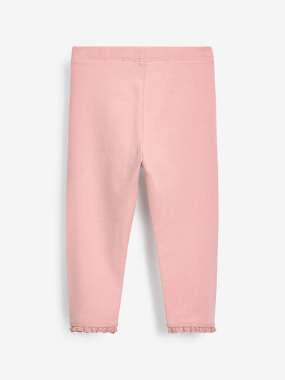 Pale Pink Lace Trim Leggings (3mths-7yrs) - Size 3-6 Months (62-68cm)