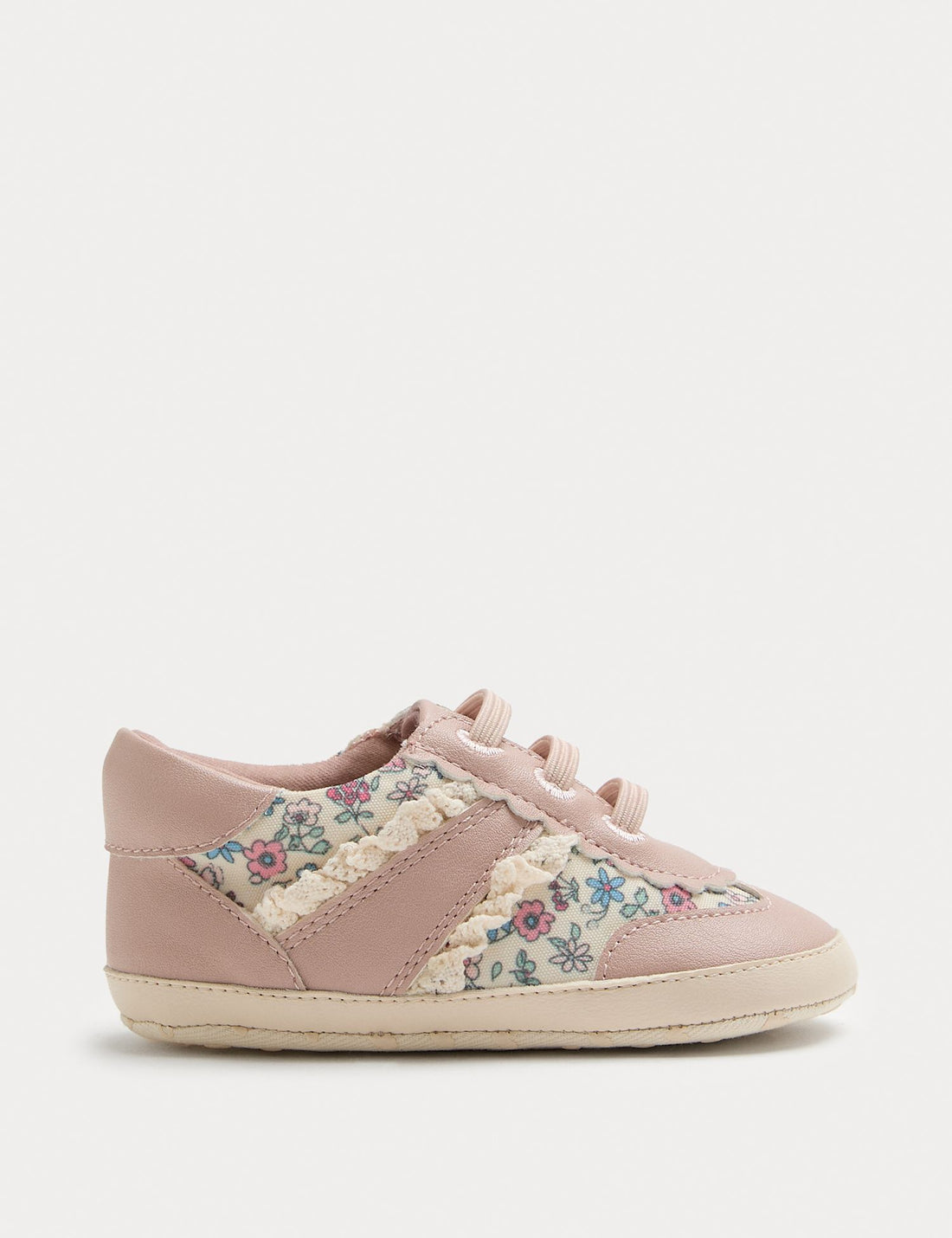 Baby Ditsy Print Pram Trainers (0-18 Mths)