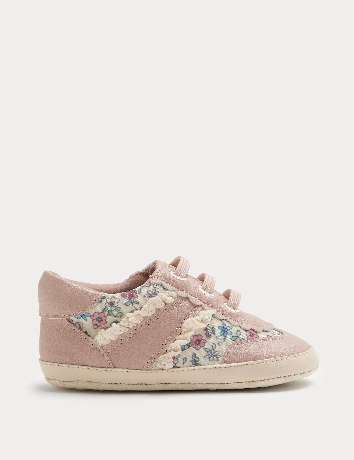 Baby Ditsy Print Pram Trainers (0-18 Mths)