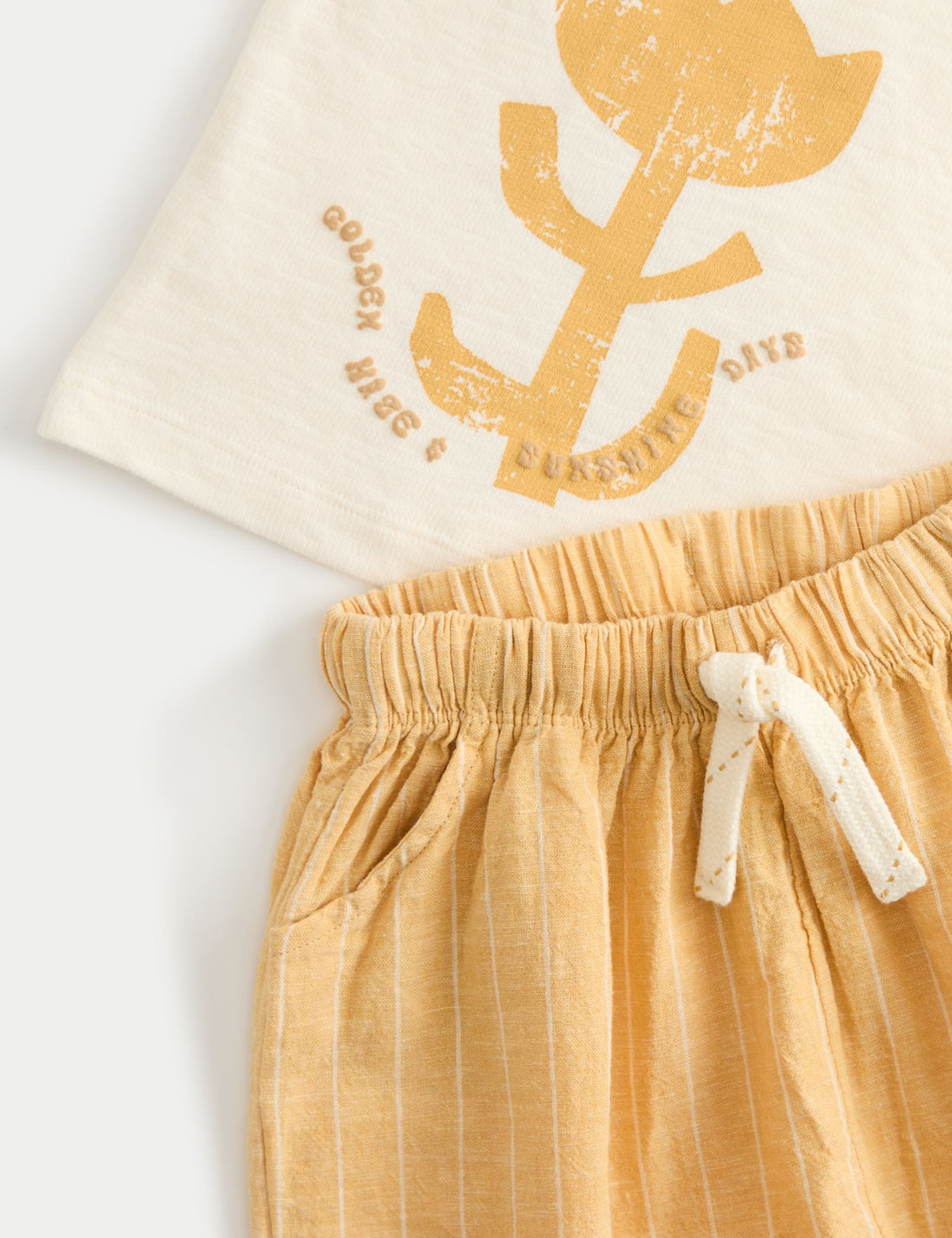 Graphic Tee &amp; Striped Trousers (0-5 Yrs)