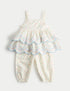 2 Piece Pure Cotton Spotty Top and Trousers (0-5 Yrs) - MULTI / 12-18 Months