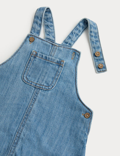 2 Piece Denim Peter Rabbit™ Bibshort Outfit (0-3 Yrs)