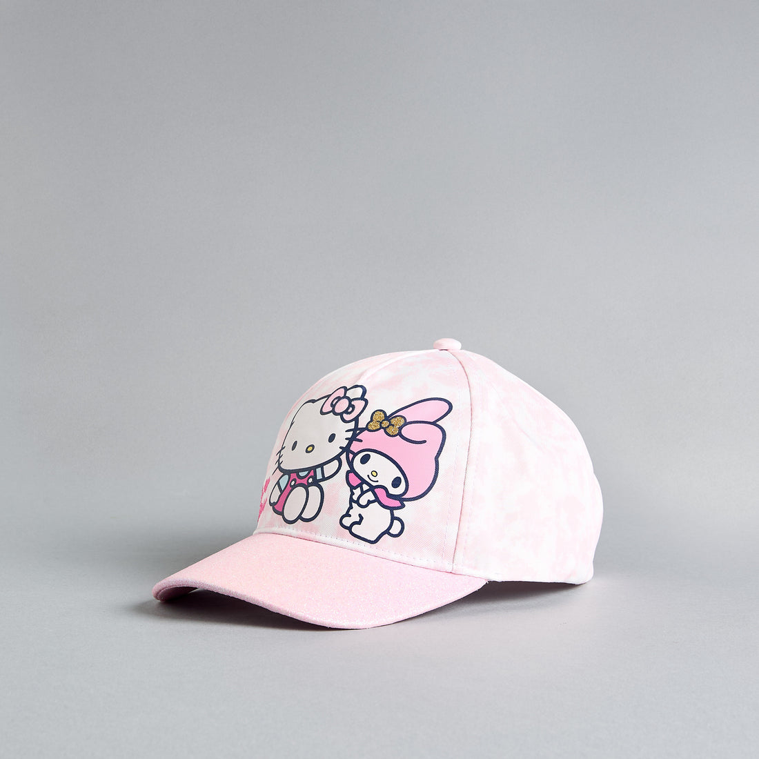 Hello Kitty Print Cap with Snap Back Closure - Pink / 1-3 yrs