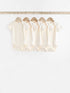 Cream Essential Baby Short Sleeve Bodysuits 5 Pack