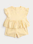 Pure Cotton Top &amp; Bottom Outfit (0-5 Yrs) - YELLOW / 12-18 Months