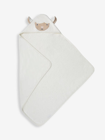 JoJo Maman Bébé Lamb Character Hooded Towel - Size One