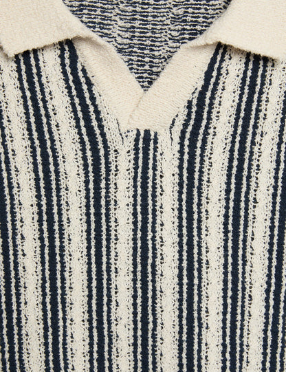 Cotton Rich Striped Knitted Top (2-10 Yrs)