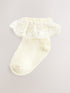 Cream Occasion Lace Socks 1 Pack - Size 50cm (First Size) - Cream