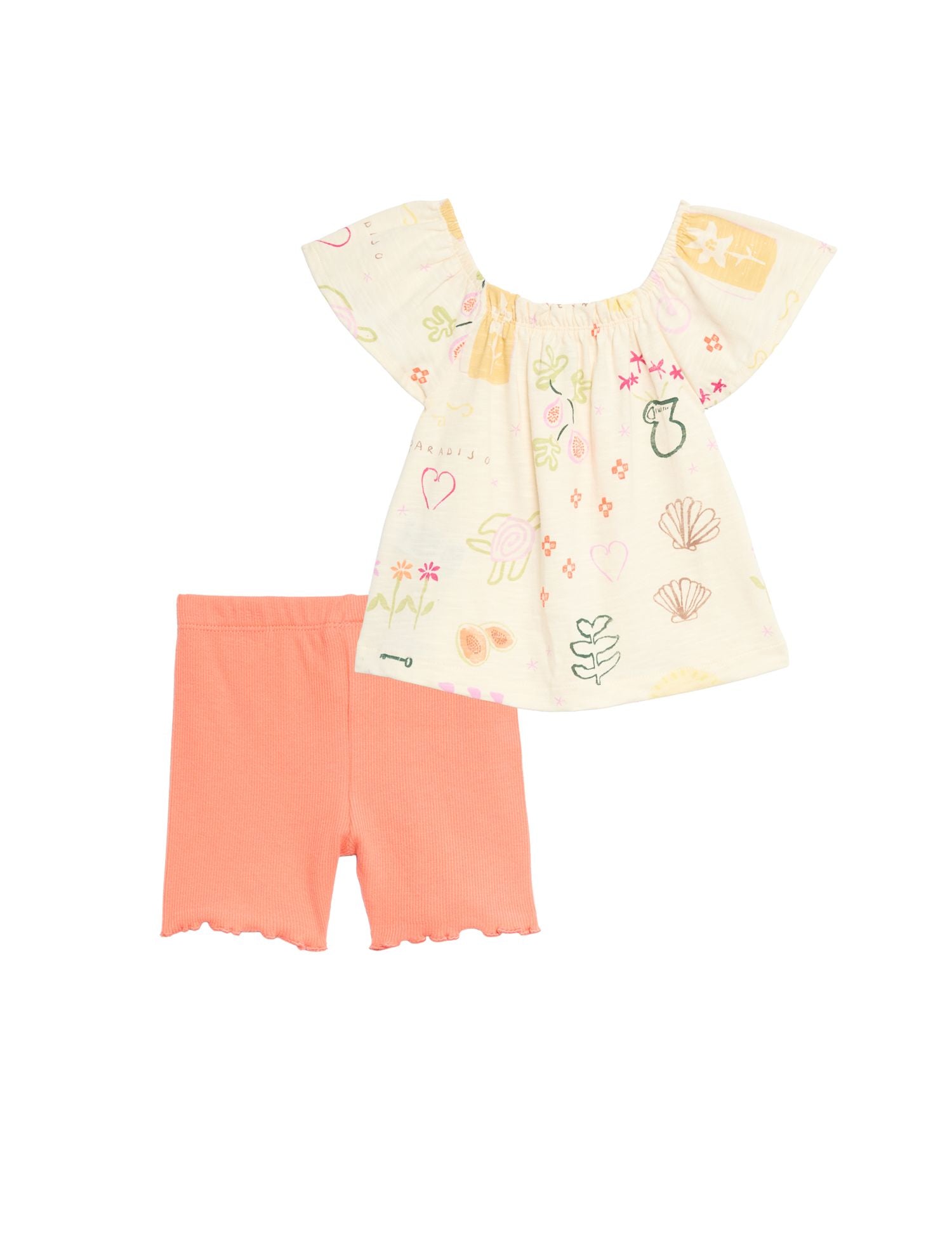 Cotton Rich Printed Top &amp; Bottom Set (0 Months-5 Years)