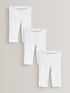 White 3 Pack Cropped Leggings (3-16yrs) - Size 3 Years (98cm) - White