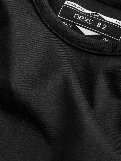 Black 2 Pack Long Sleeve T-Shirts (3mths-7yrs) - Size 3-6 Months (62-68cm)