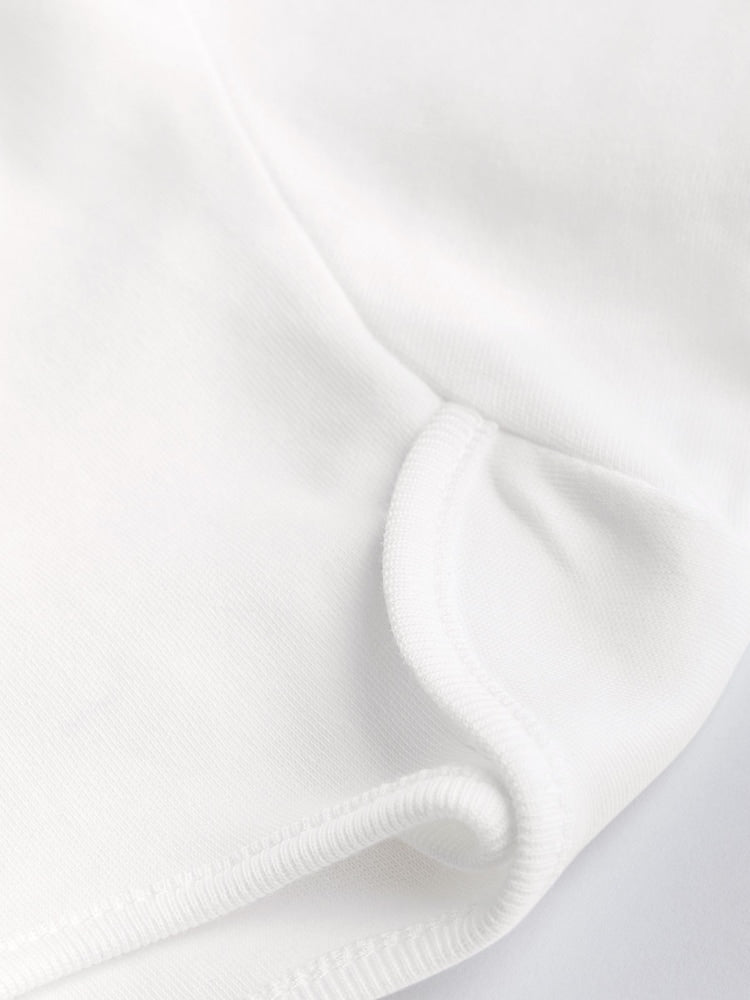 White 7 Pack Essential Baby Long Sleeve Bodysuits
