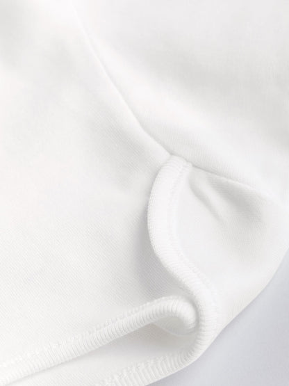 White 7 Pack Essential Baby Long Sleeve Bodysuits