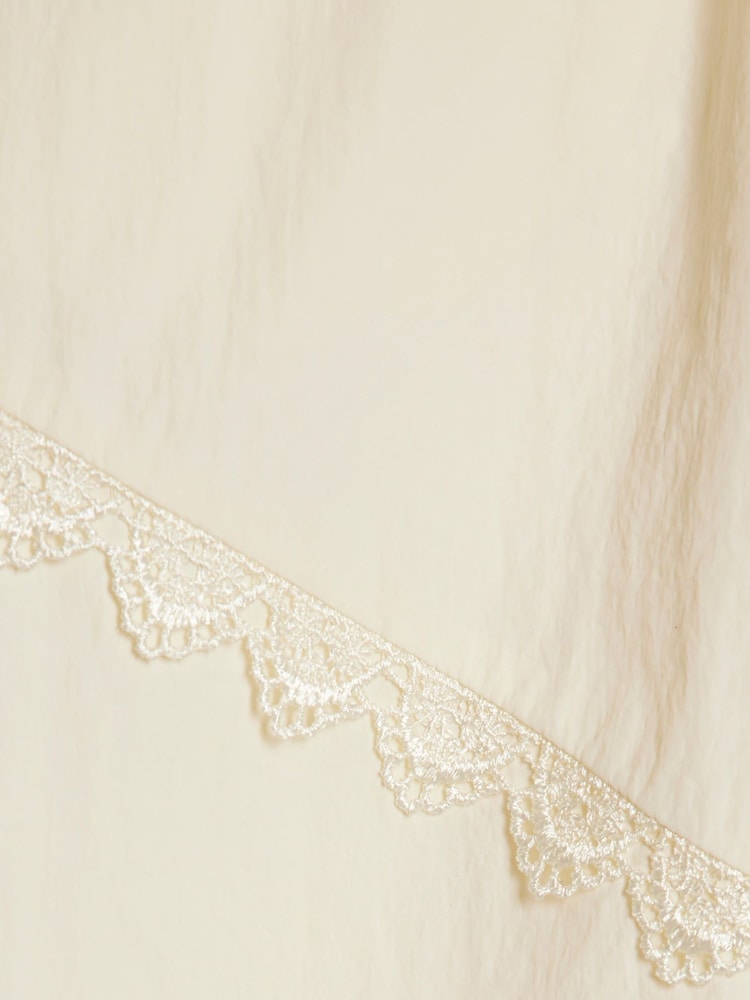 River Island Cream Lace Bomber Jacket &amp; Joggers Set