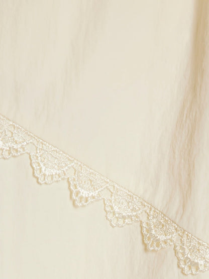 River Island Cream Lace Bomber Jacket &amp; Joggers Set