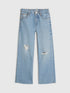 River Island Blue Ripped Straight Leg Jeans